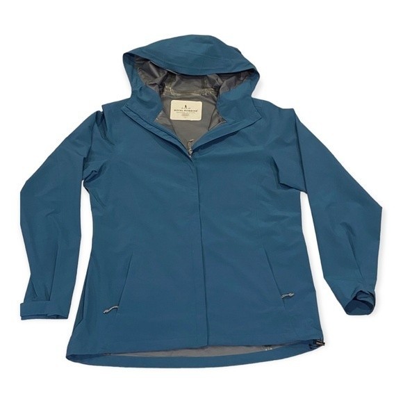 Royal Robbing Oakham Waterproof Jacket In Teal - Picture 1 of 6